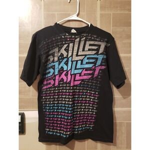 Skillet Band Shirt Vintage Size Small Black Christian Rock Anvil‎ Tag